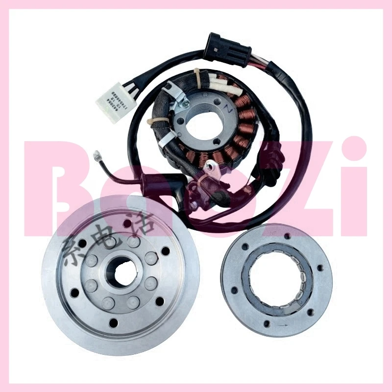 Magneto Stator and Rotor with Overrunning Clutch for Aprilia Sr300 Apr300t-v