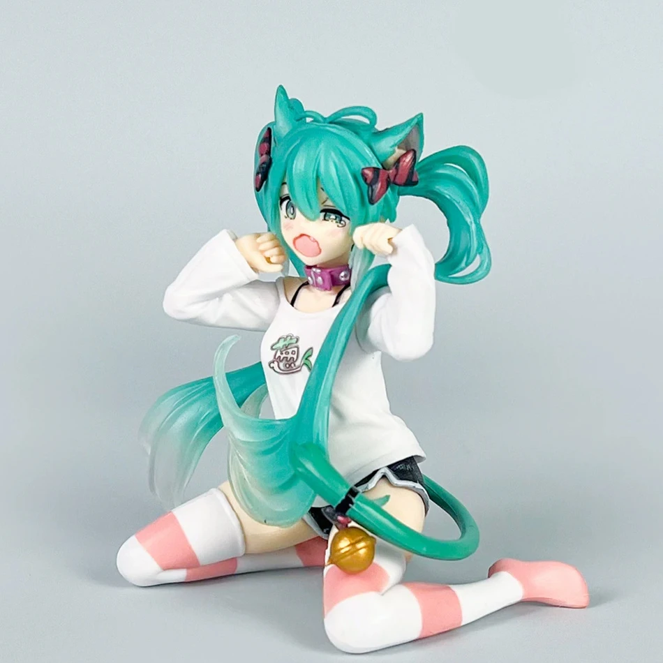 11-20CM 하츠네 미쿠 X Cinnamoroll 피규어 애니메이션 소장 모델 장식 장식 어린이 생일 크리스마스 카와이 Gif