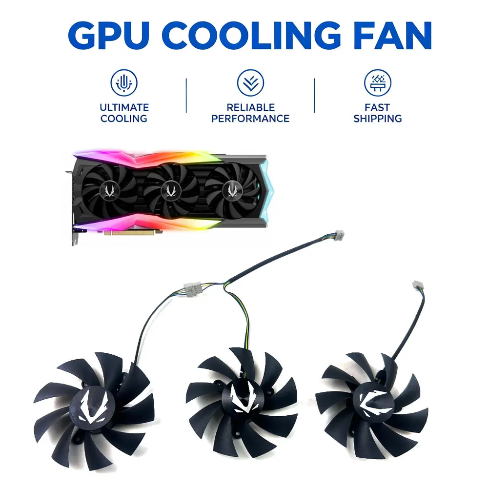NEW Cooling Fan 87mm 4pin GA92S2U For ZOTAC GAMING GeForce RTX 2080 SUPER AMP Extreme ZT-T20820B-10P video card fans