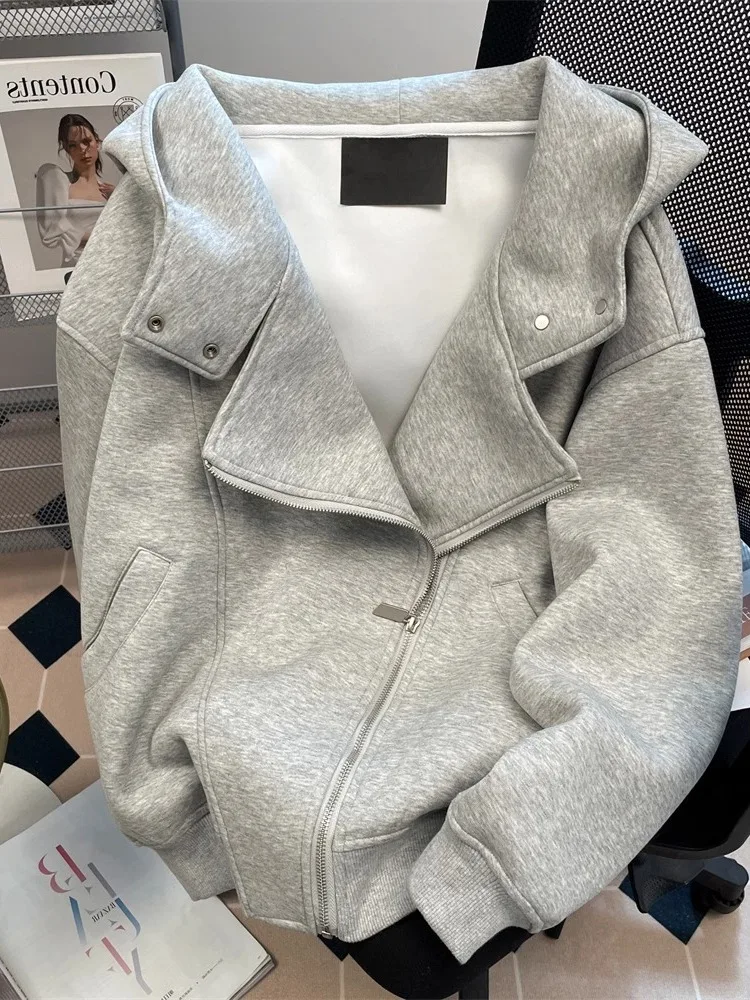 

Новая осенне-зимняя американская толстовка-худи больших размеров (до 300 фунтов) с маленькой молнией, дышащая, с большим объемом для хранения