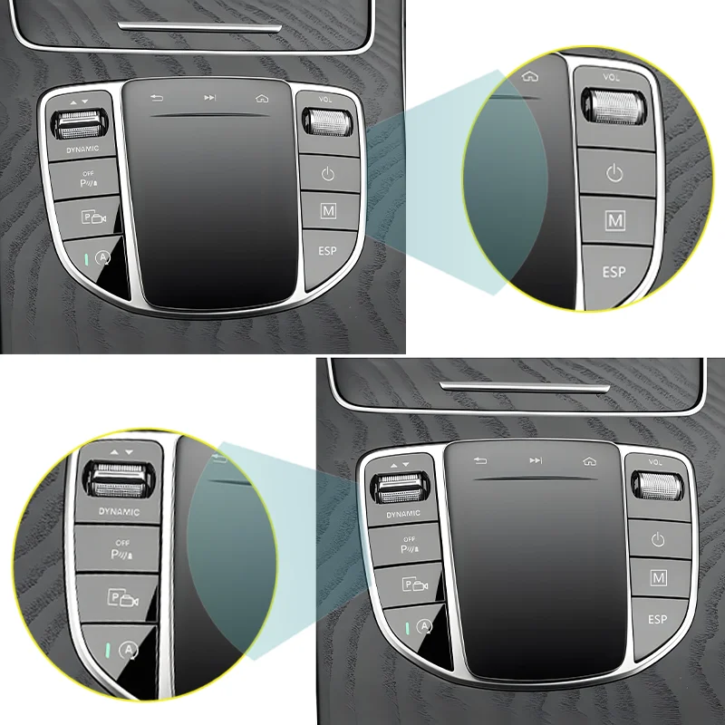 Modello originale Central Control Touch Mouse Trim Panel Interior vecchio al nuovo facile installazione per Benz classe E / C GLC 2015-2019