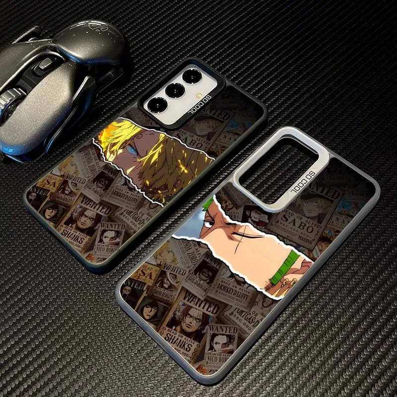 

Anime One Piece Zoro Sanji For Samsung Galaxy S25 S24 S23 S22 S21 S20 FE Plus Note 20 Ultra 5G Colorful Silver Phone Case