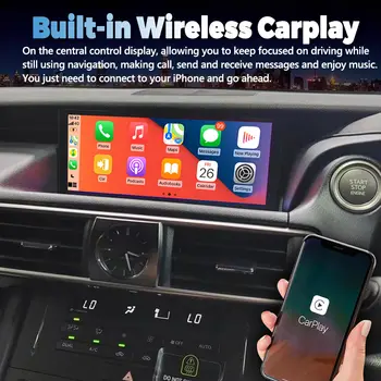 適用於雷克薩斯 IS RC 200 250 200t 300h 2013-2020 的右舵 10.25 吋 CarPlay 螢幕安卓 14 藍牙收音機車載多媒體播放器導航 10 最佳銷售 雷克薩斯 CarPlay IS 300h - №9
