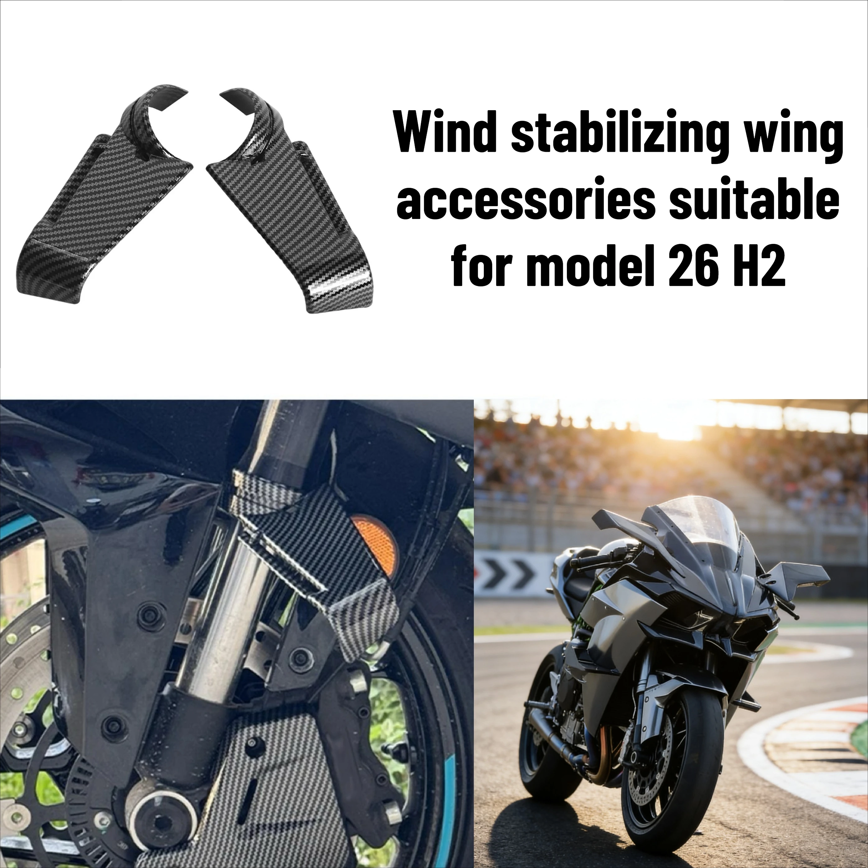 

2026 Для Kawasaki Ninja H2: Модифицированные аэродинамические винглеты, боковые ветроотражатели, универсальные аксессуары для мотоциклетных обтекателей.