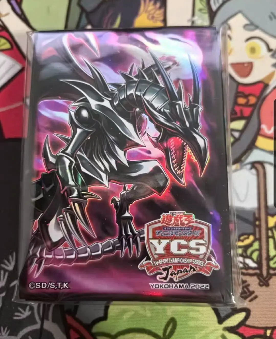 100pcs-yugioh-konami-duel-monsters-ycs-japan-red-eyes-soul-official-collection-sealed-card-protector-duelist-sleeves