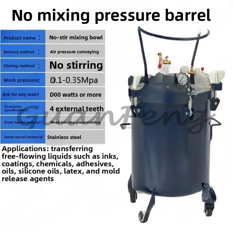 Heavy Duty Powder Coated Tank with Airtight Clamp Cover 10L Pressure Tank