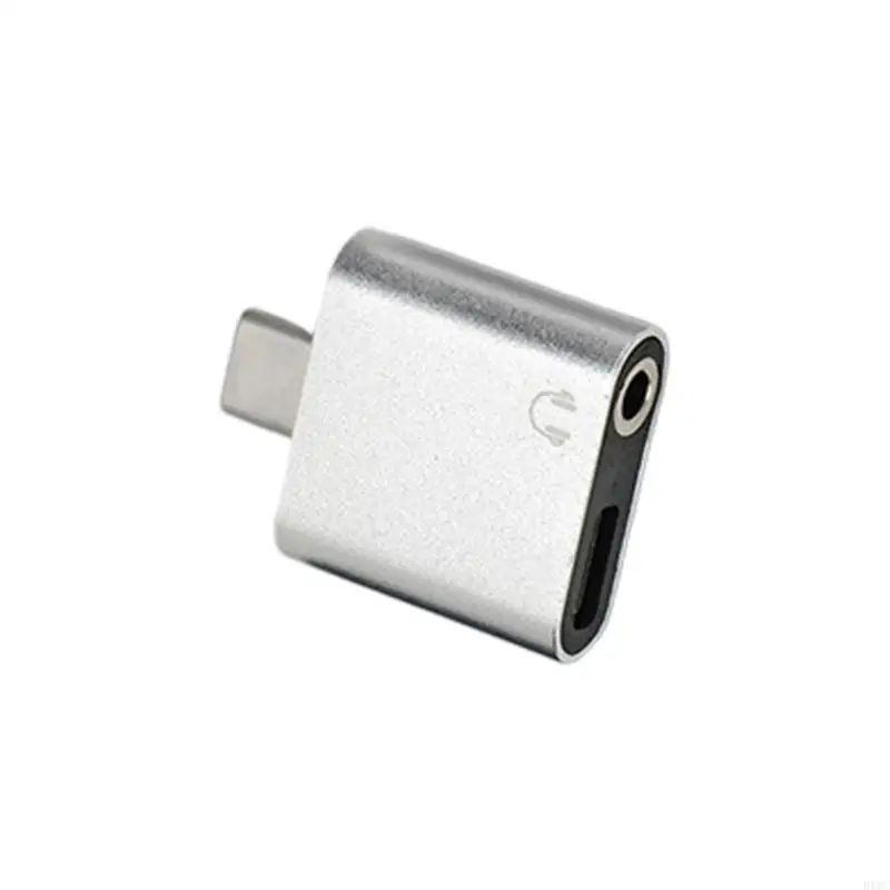 USB C Charging Adapter with 3.5mm Sound Port Type C Converters for Lossless Sound