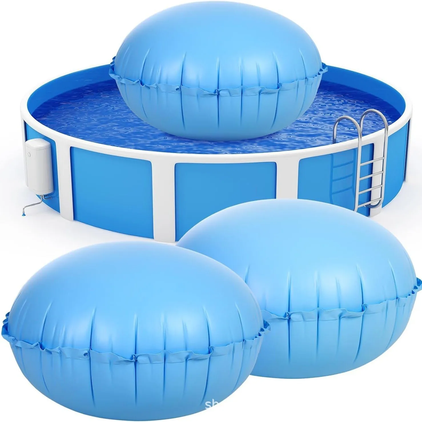 Pool Pillows For Above Ground Pools, Winter Pool Cover Pillow With Rope 3m*2