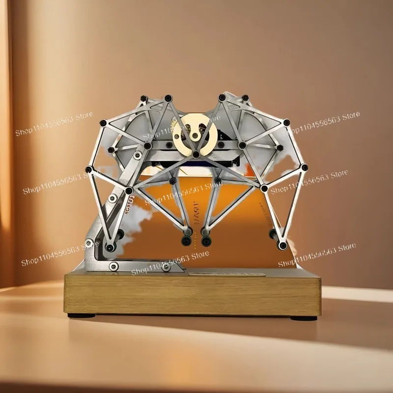 Bewegliches Mini-Gehmodell mit vier Beinen, Metallmaschinen, Popularisierung der Motorwissenschaft, kreative Spielzeugverzierung