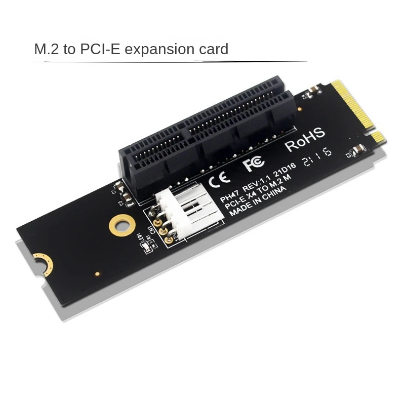 M2 to PCIE Expansion Card NGFF to PCI-E X4 Slot Adapter Computer Built-In Drive Cable Connector for Enhanced Storage Solution