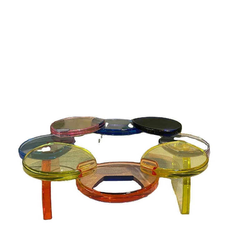 Disen furniture modern tea table acrylic colorful Coffee Table Model by Studio Superego