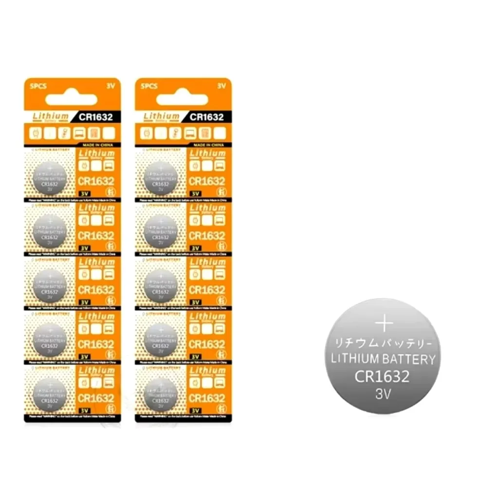 5-50PCS CR1632 Button cell Batteries LM1632 BR1632 ECR1632 3V Lithium Battery CR 1632 for Car Remote Control Electric Alarm