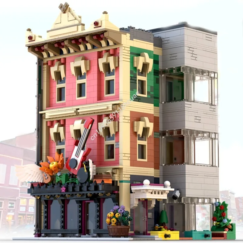 

4711 шт. MOC The Songstitcher модульные здания строительный блок Рождественский подарок мастер-коллекционер идеально подходит для любителей моделей