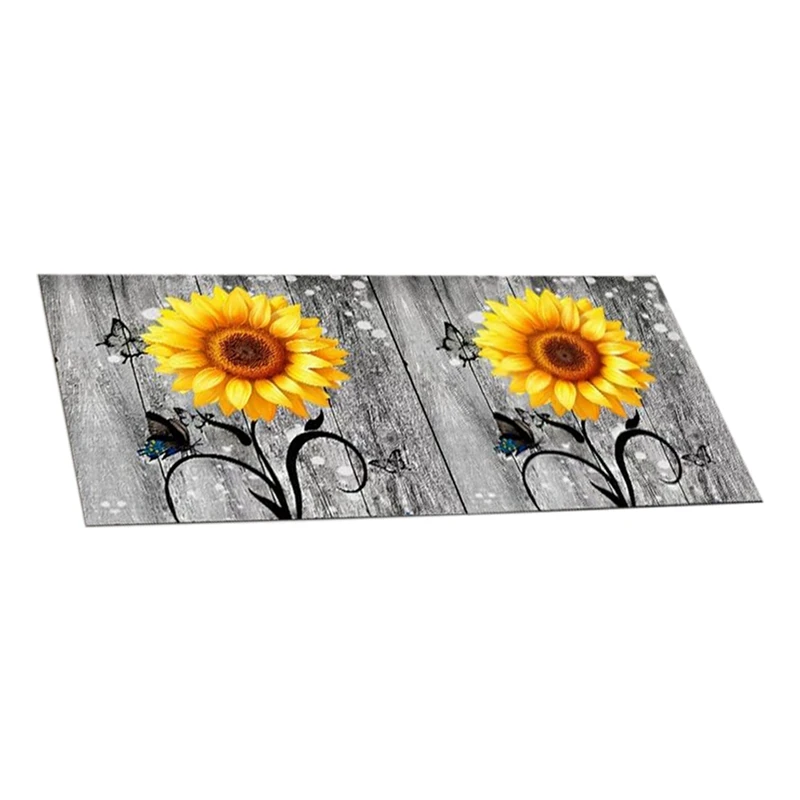 Flowers Washer Dryer Dust Cover Mat For Top Washing Machine Dust Cover Pad Fast Drying Absorbent Mat Top Protector Mat