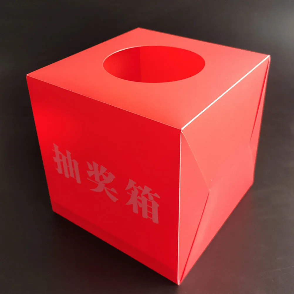 Lottery Box Premium Pp Material Multi-Functional Transparent Raffle Ticket Holder For Party Game Night Donation Meeting