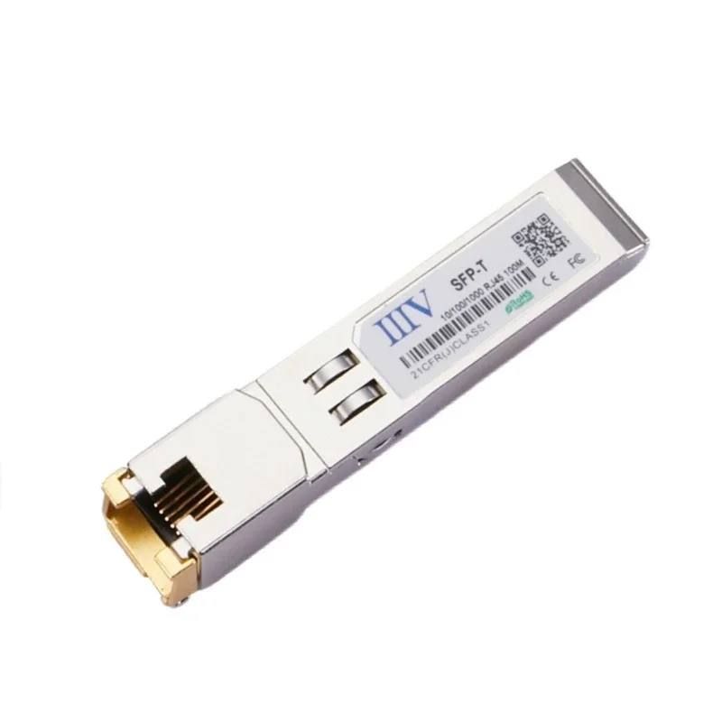 โมดูลอินเทอร์เฟซ SFP RJ45 รองรับการออกแบบที่สลับง่ายสำหรับการบำรุงรักษาและการอัพเกรดที่ง่ายในเครือข่ายสำนักงาน