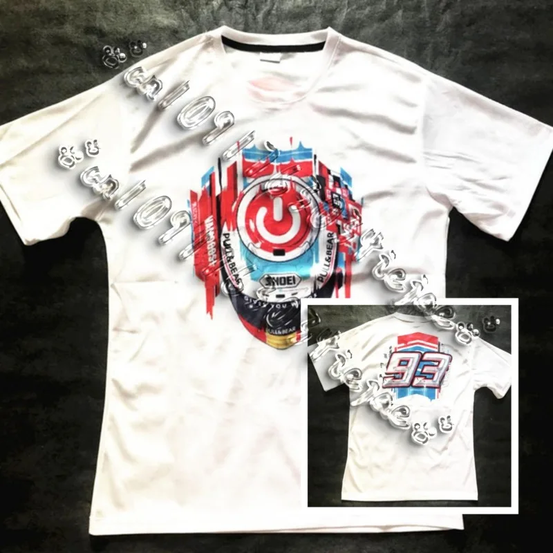 

2025 Hommes Marc T-shirt Décontracté Marquezs Et 93 Ant Moteur Graphique Été Manches Courtes Streetwear S-3XL Cool T-shirt