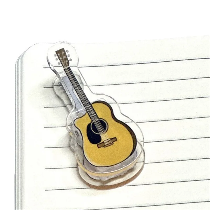 5pcs Mini Acrylic Music Clip Secure Page Marker for Piano Book - Music Playing Aid & Accessory