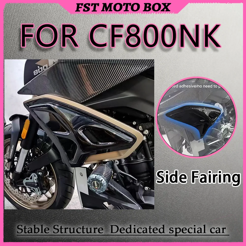 FOR 800NK Side Spoiler Wind Deflector Kit with Built-In Buffer Rubber Strips for Vehicle Body Contour Fitting Resonance-Free
