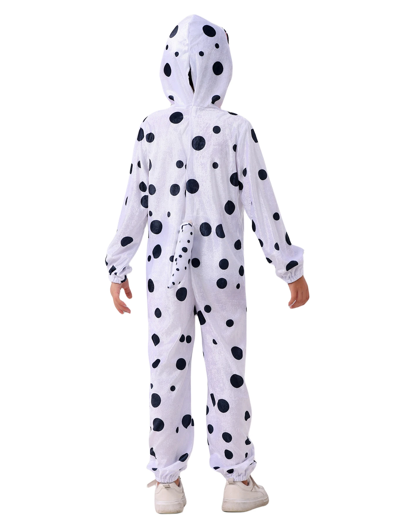 Kids Boys Girls Animal Dalmatians Lovely Dog Cosplay Fancy-dress Halloween Carnival Themed Party Costume Size XS To L