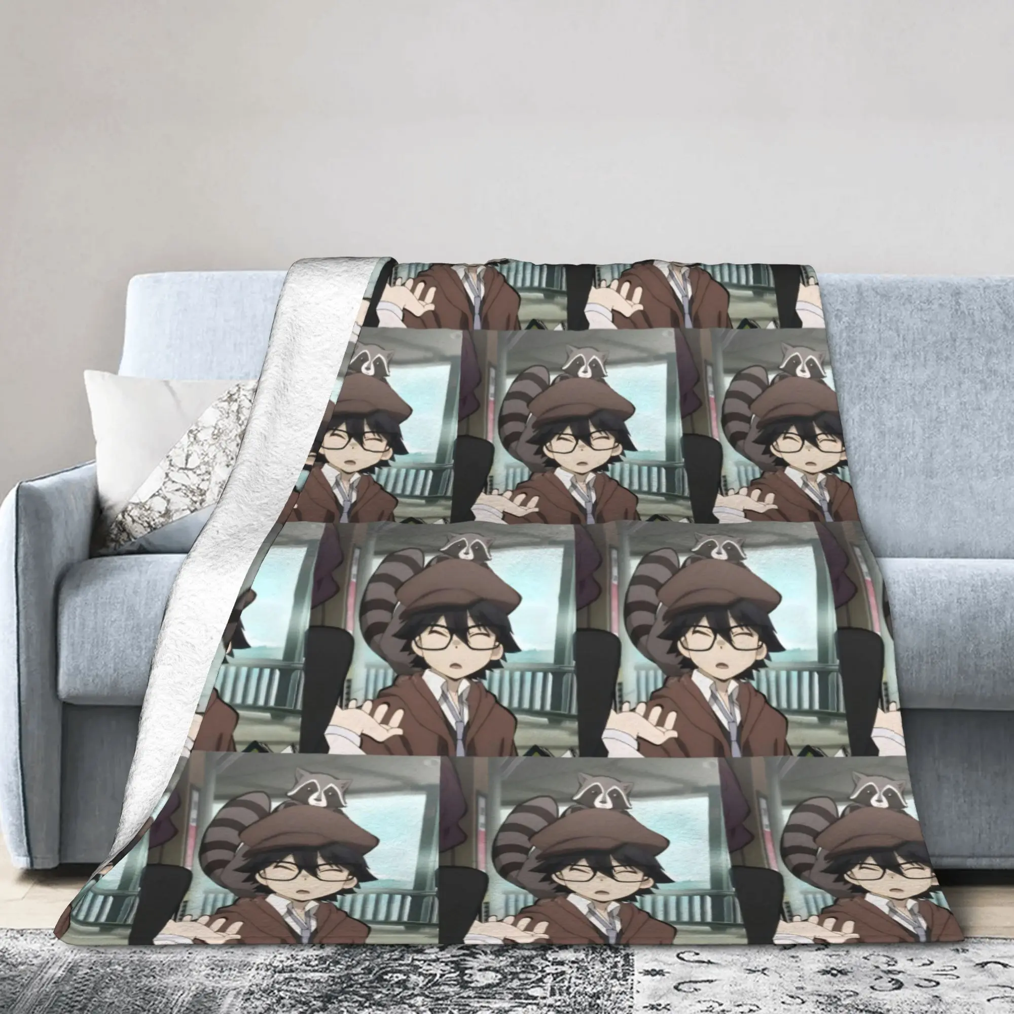 Bungo Stray Dogs Rampo Blankets Fleece Print   Multifunction Soft Throw Blanket for Bedding Travel Bedspread
