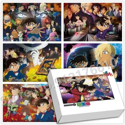 Detective Conan Jigsaw Puzzles Anime Cartoon Paper Puzzle Family Gaming Toys Decompress Educational Children Adult Gifts