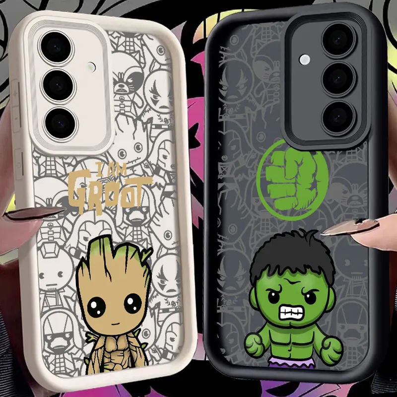

Avengers Groot The Hulk Soft Case For Samsung Galaxy S26 S25 Ultra S24 S23 Plus S22 S21 S20 FE Shockproof Protection Phone Cover