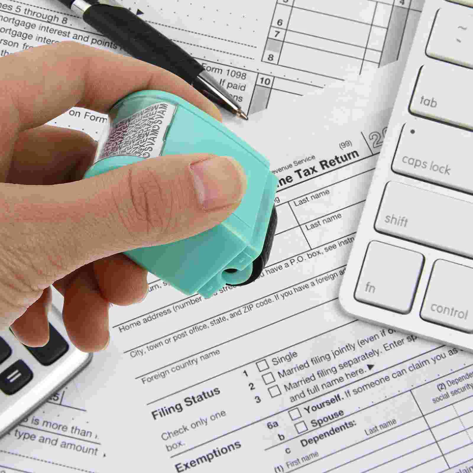 Tampon nominatif Confidentialité Joints Sécurité Rouge