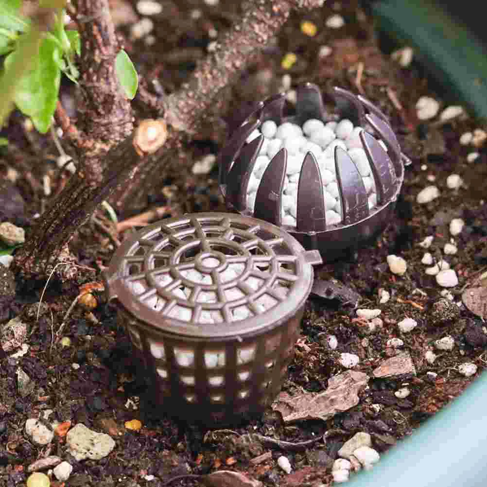 20 Pcs Box Plastic Basket Automatic Planting Holder Cover Bonsai Fertilization Container Mini Gardening