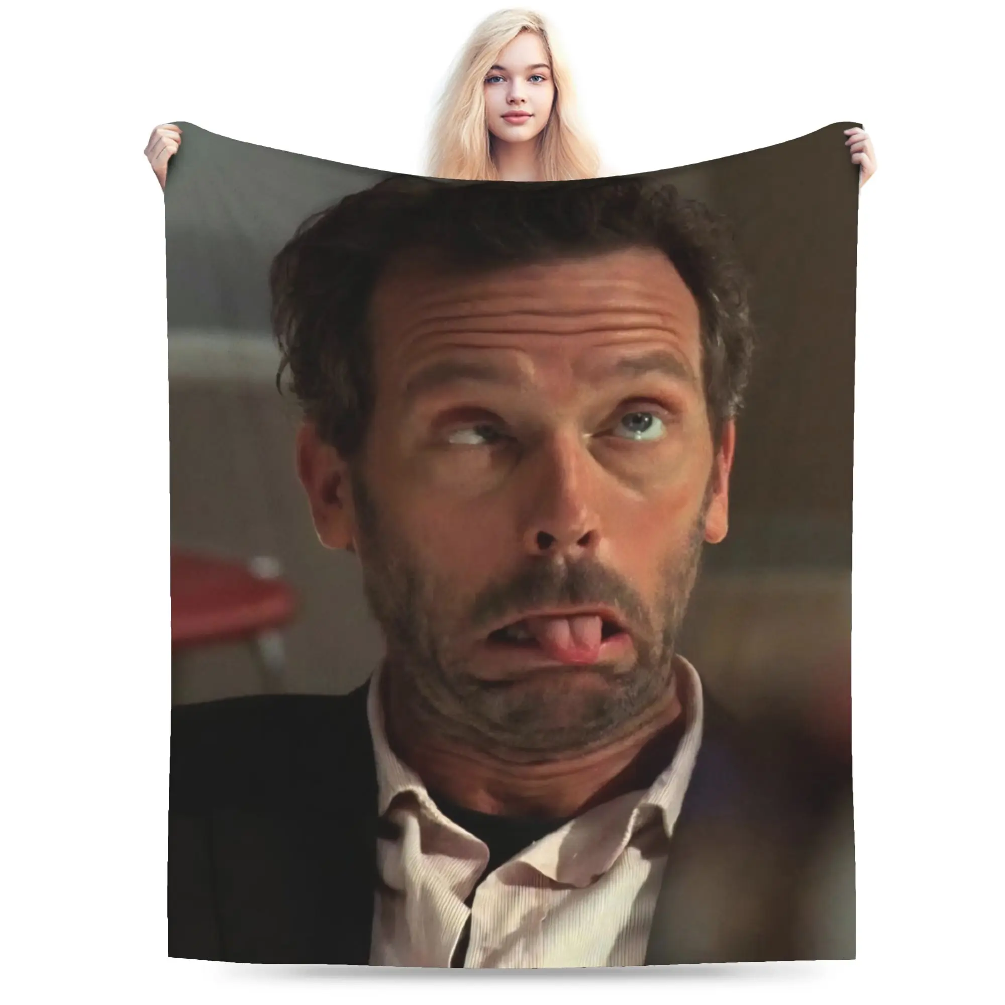 House MD Dr Gregory House Print Blanket For Men Women Cozy Soft  Throw Blankets for Living Room 50x60 Inches Multi-size