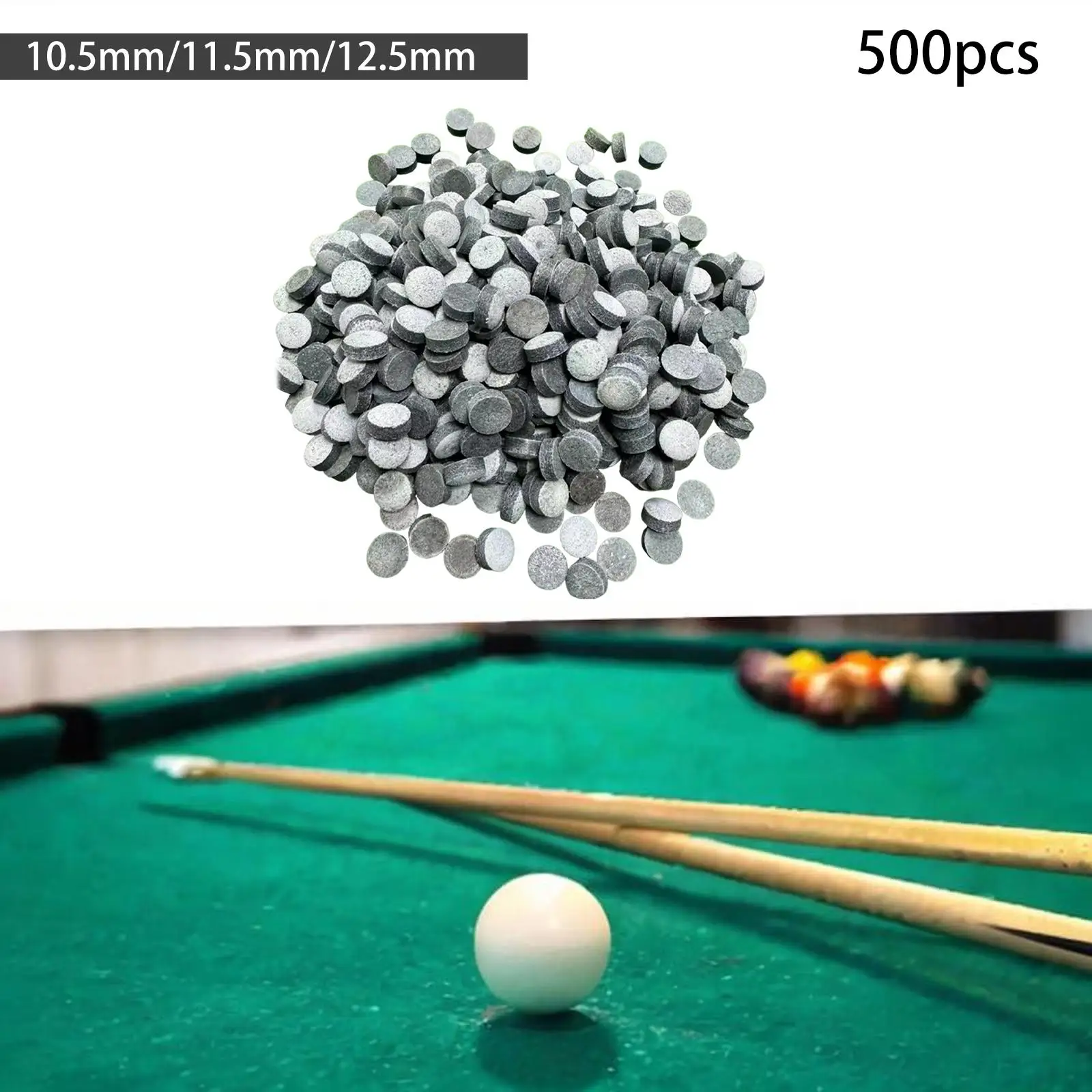 500 Stück Snooker Cue Tipps Reparatur zubehör Köpfe leichte Pool Cue Tipps