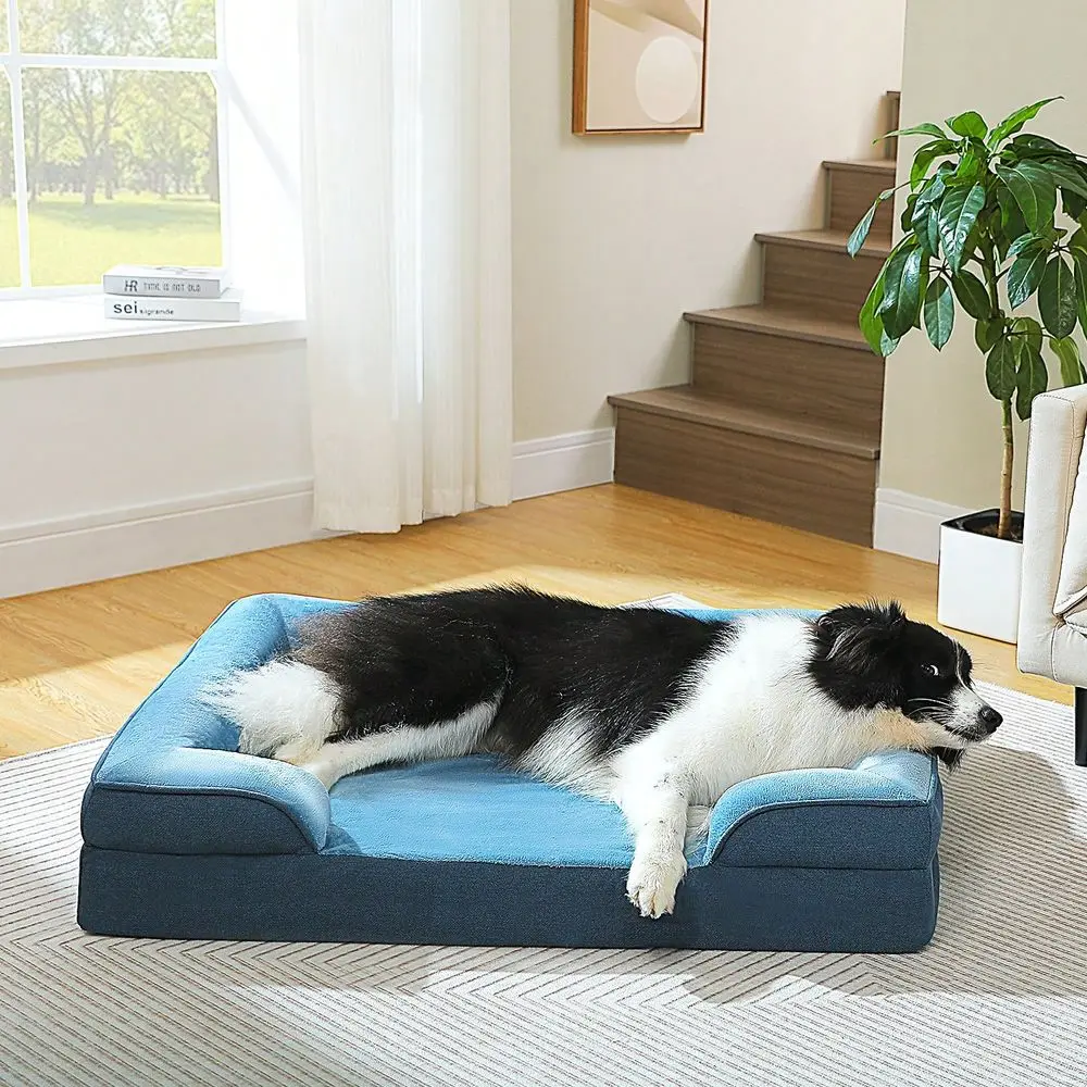 

Orthopedic Dog Bed, Washable Large Dog Bed For Large Dog With Supportive Foam,2Layer Waterproof Cover And NonSlip Bottom For Sm