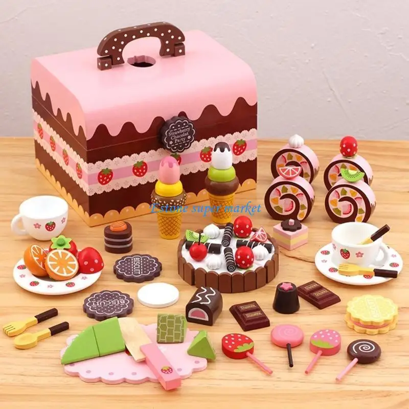 090B Children Cupcake Dessert Tools Gift Boy Girl Kitchen Toy Kitchen Game Toy