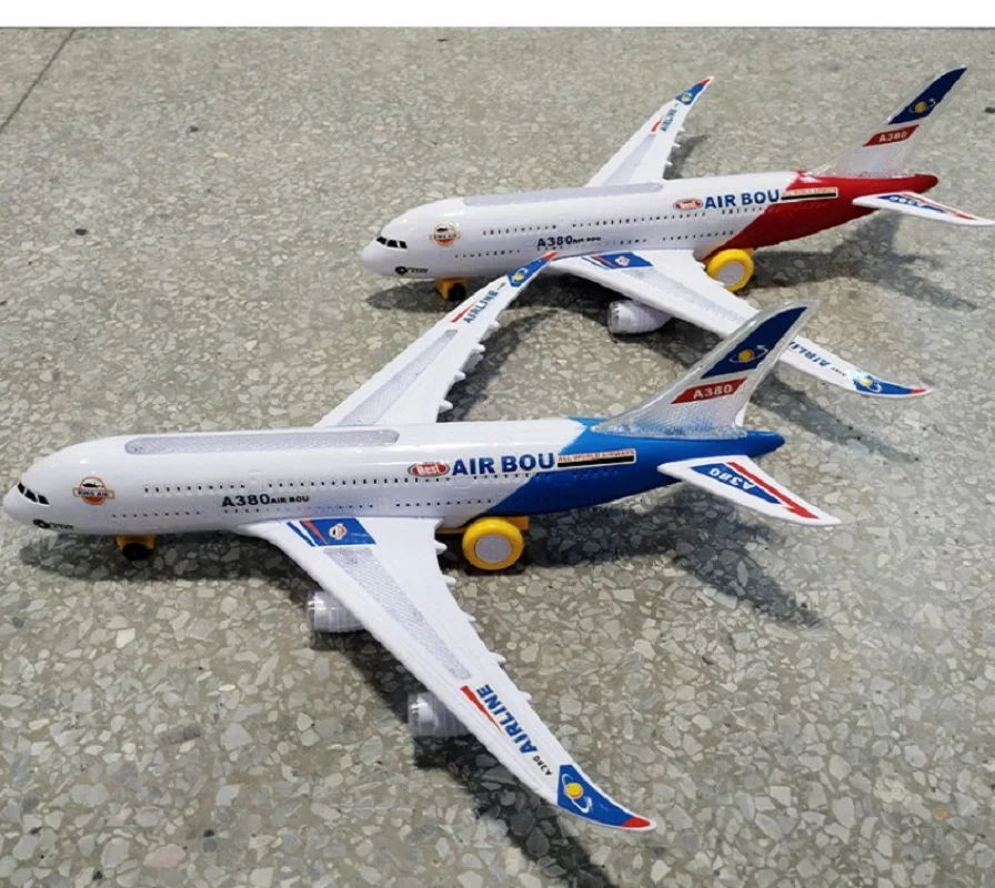 A380 Vliegtuig Groot Lang Elektrisch Modelvliegtuig Speelgoed met Geluid en Licht Kinderspeelgoed Kinderen Airbus Speelgoed Jongensauto