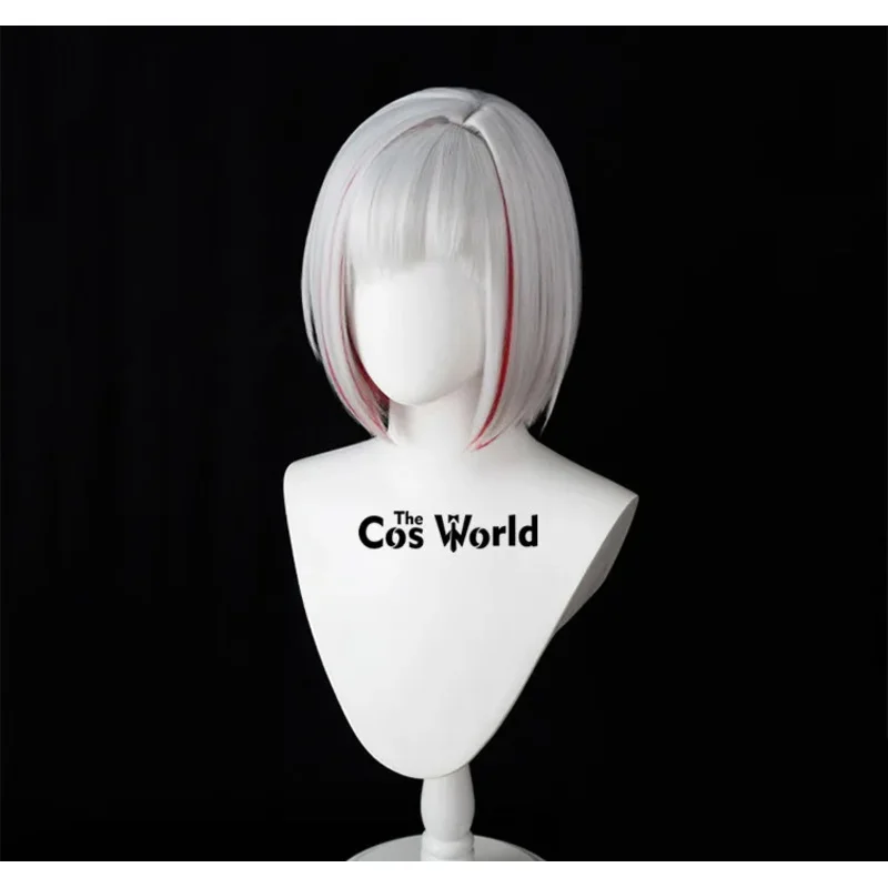 

aaa12 3Link Like Love Live Yugiri Tsuzuri Purple 35cm Short Straight Anime Cosplay Wigs Fiber Heat Resistant Synthetic Hair + Wi