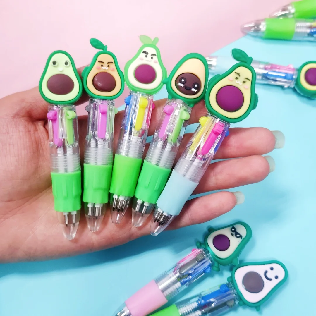 5Pcs/Lot Cute Cartoon Tiger 4 Colors Ballpoint Pen Mini Pens Kids Writing Supplies Ball Point Pen School Office Stationery Gifts