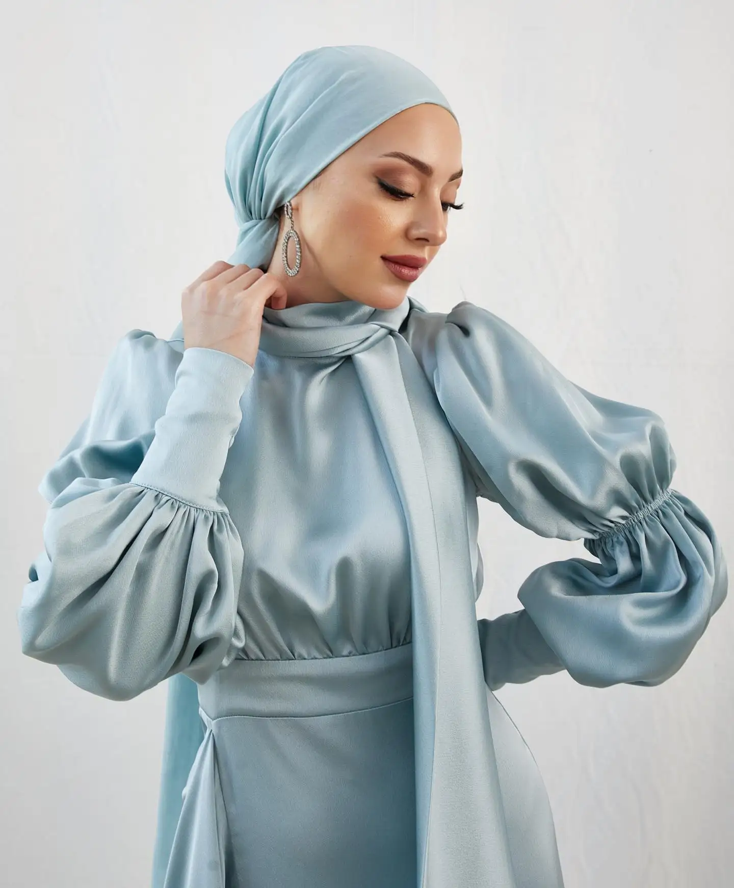 Jirocum-Robe de Rhélégante en satin à col haut pour femmes, robes de soirée simples, quel que soit le musulman, stérilie saoudite, occasion spéciale, 2024