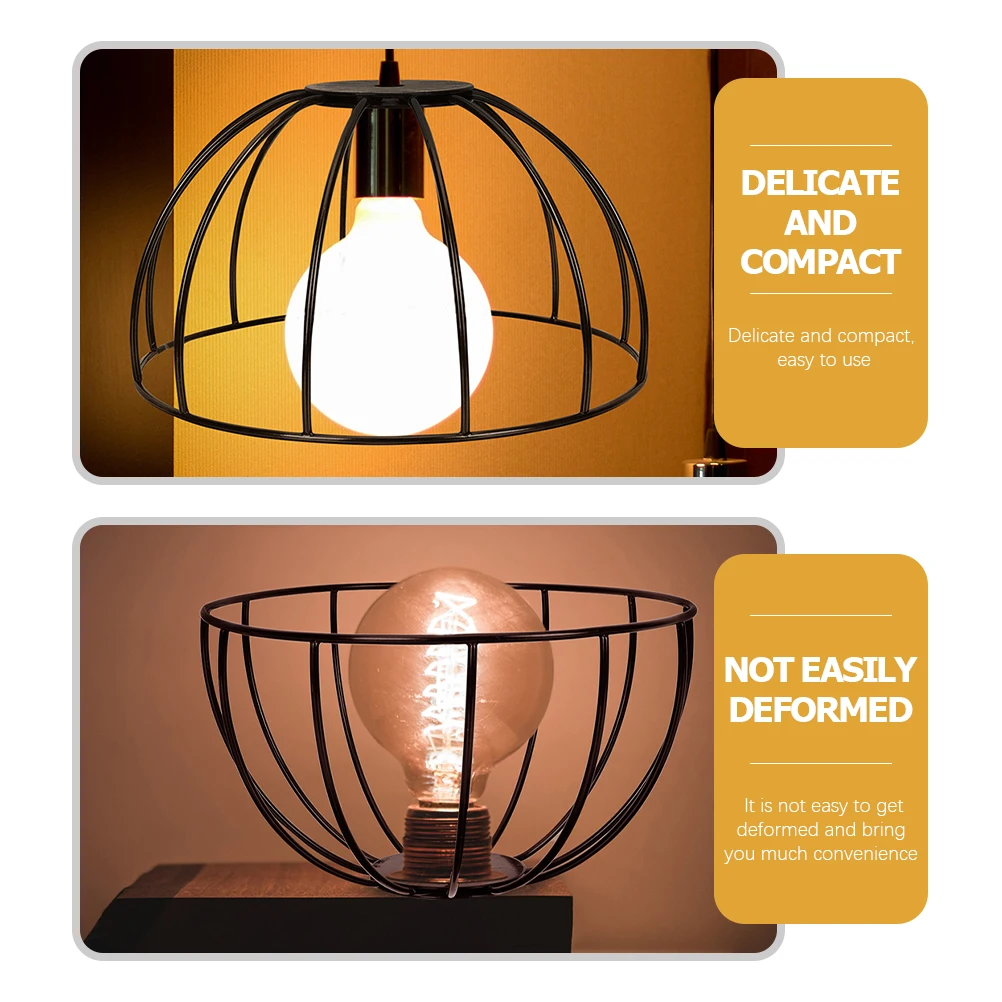 

2Pcs Lampshade Frames Iron Vintage Shade Ring Fitter Holder for DIY Table Floor Pendant Lamps Lighting Accessories