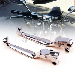Krom alüminyum kafatası fren debriyaj gidon kolu için Harley Davidson Softail XL Sportster 883 ve 1200 FXDWG Dyna geniş Glide