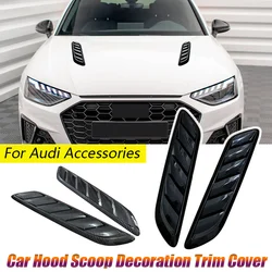Car Front Hood Scoop Decorative Trim Cover For Audi Accessories A1 A3 A4 A5 A6 A7 A8 Q2 Q3 Q5 Q7 Q8 R8