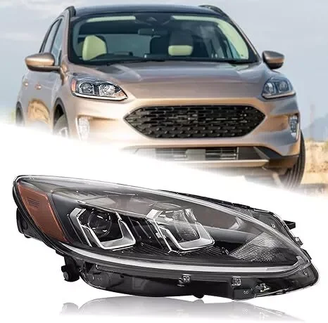 

Фара для Ford Escape S Sport Utility 2020-2022, 4-дверная галогенная лампа CAPA с лампочкой, левая и правая сторона