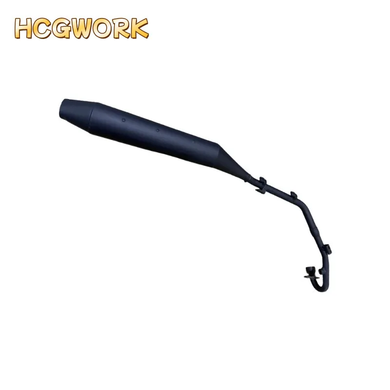 muffler without cover for Zongshen Cyclone YEMI ZS125-17A ( adventure version high position )