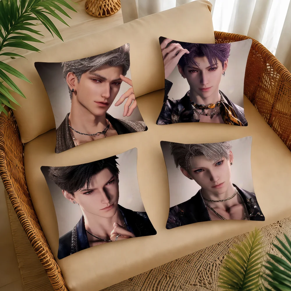 Love And Deepspace Lie Awake Midnight Cushion Cover Square Decorative Throw Pillow Case Sofa Bed Living Room Anniversary Gifts