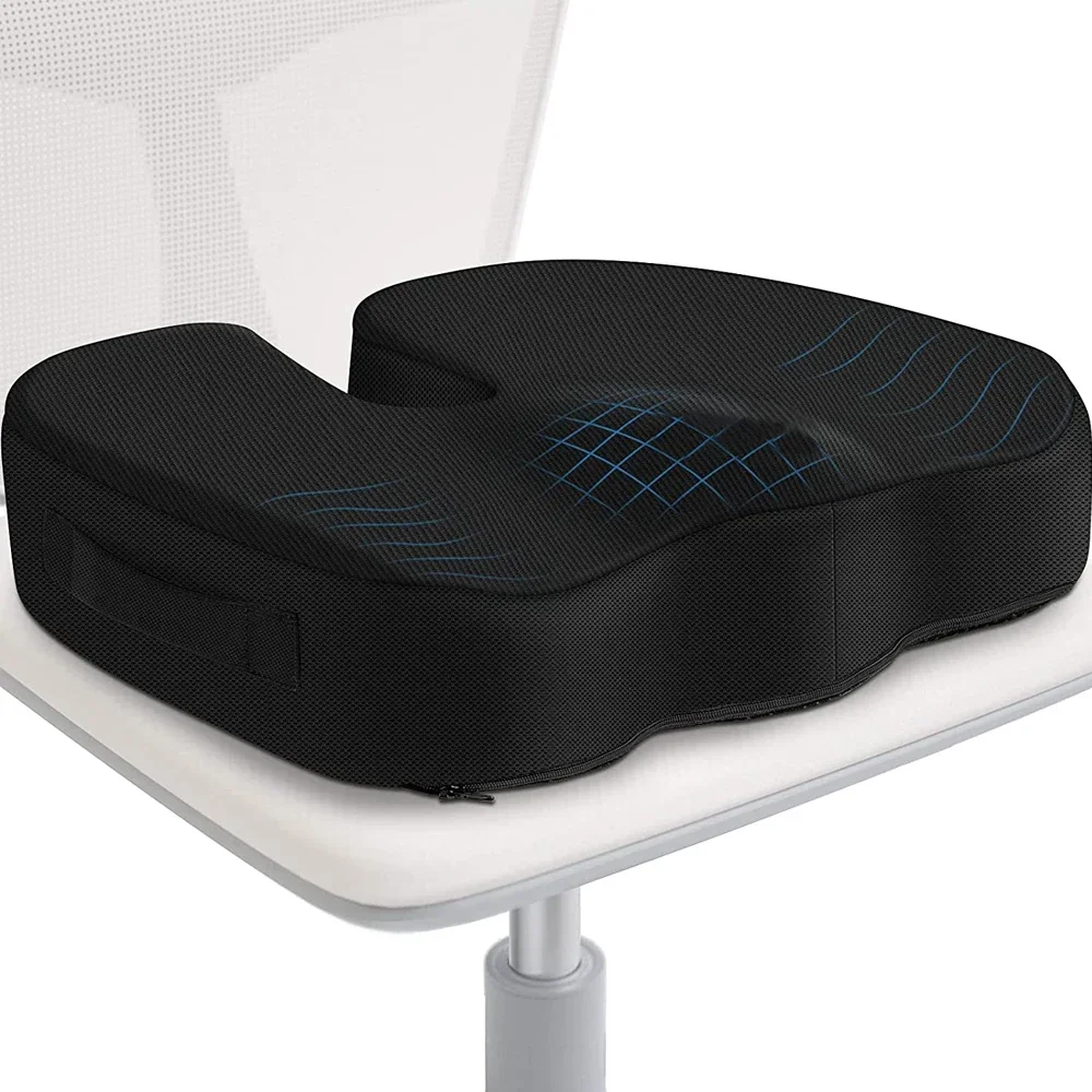 

1Pcs Coccyx Seat Cushion Memory Foam U-Shaped Pillow for Chair Cushion Pad Car Office for Tailbone Pain Massage Pillow