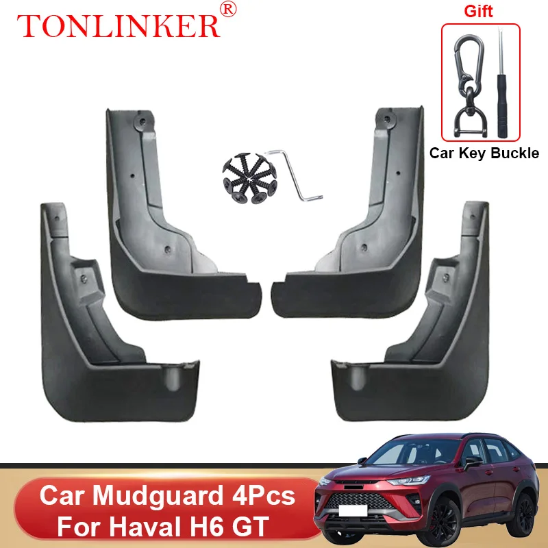 

TONLINKER Car Mudguard For Great Wall Haval H6 GT H6GT 2022 2023- Mudguards Splash Guards Front Rear Fender Mudflaps Accessories