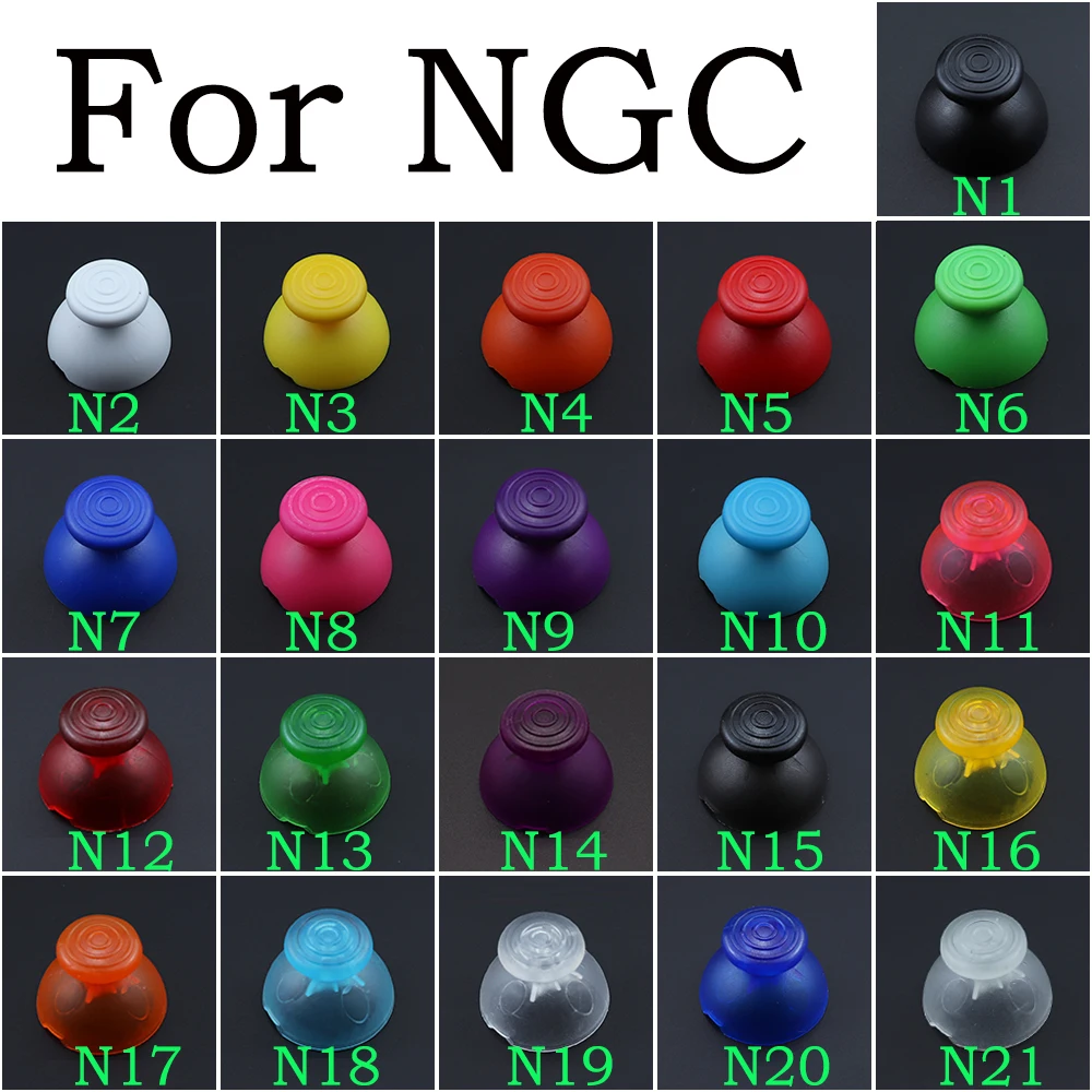 

TingDong 1pcs Analog Caps Joystick Thumb Stick Cap Replacement For Gamecube NGC GC Controller Thumbsticks