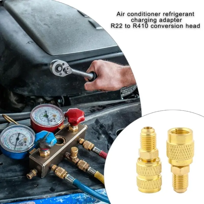 Convertidor carga refrigerantes universales latón 652F adecuado para varias unidades R22 R410