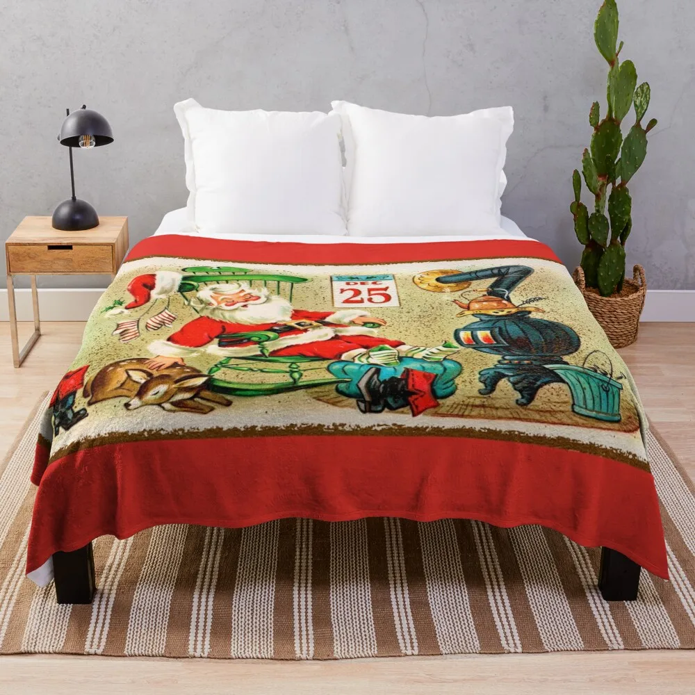 

Дремное одеяло Санта-Клауса, мягкие зимние кровати, волосы, одеяла