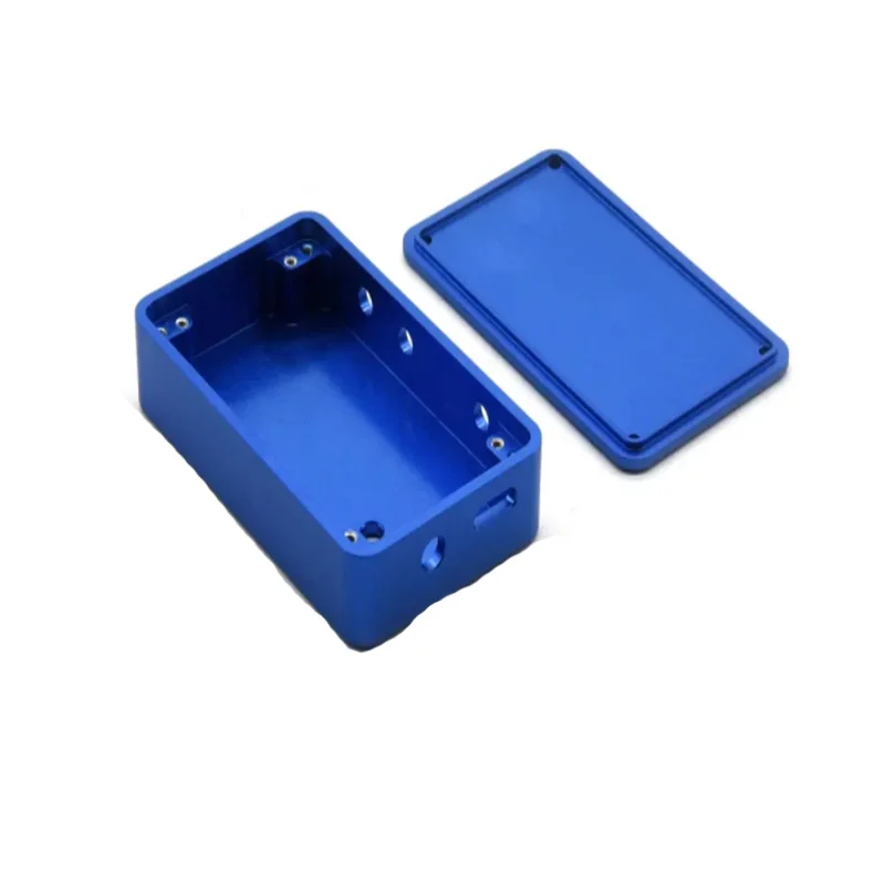 Custom CNC Machining Blue Anodized Aluminum Alloy Mechanical Special-Shaped Connecting Parts Equipment Support Accessories