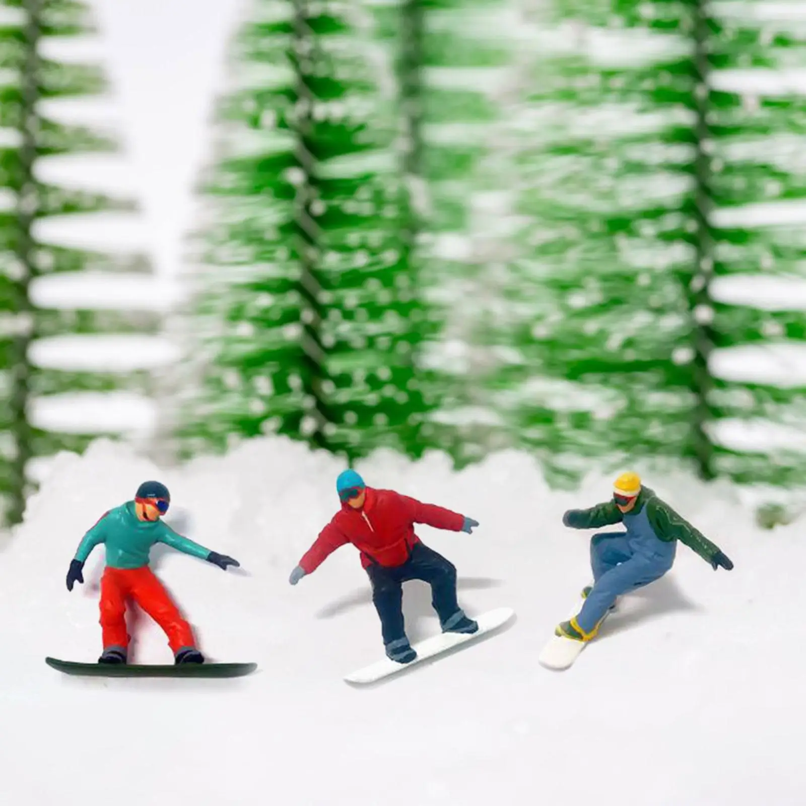 3 قطعة 1/64 مقياس التماثيل للصور الدعائم دمية ديكورات منزلية نموذج القطارات #6